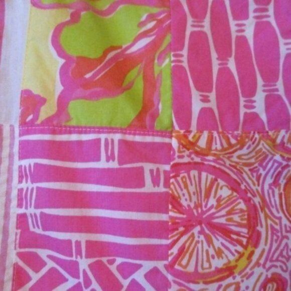 Lilly Pulitzer Buy Local Patch Print Strapless Dress 6 - Picture 6 of 8